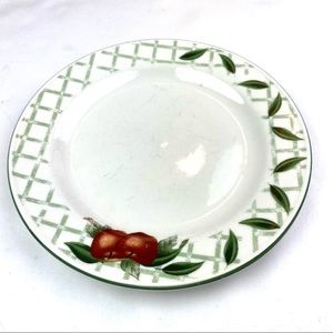 Cades Creek 10" Side Plate Ceramic Stoneware China WSP Apple Dogwood Leaves